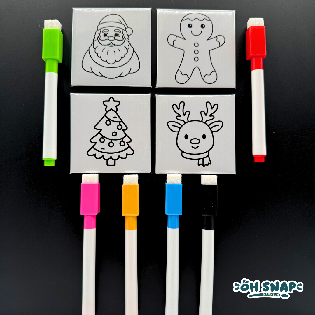 Coloring Magnet Kits: Holiday Edition