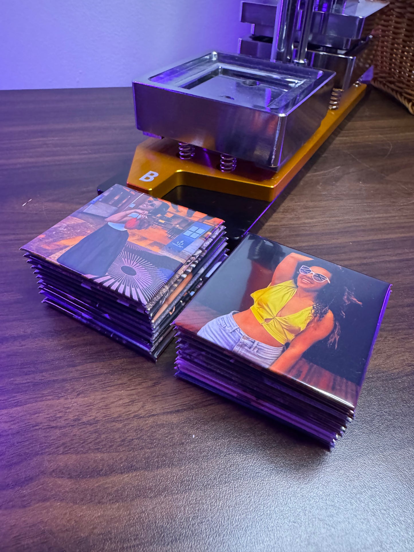 2.5"x2.5" Custom Square Photo Magnets