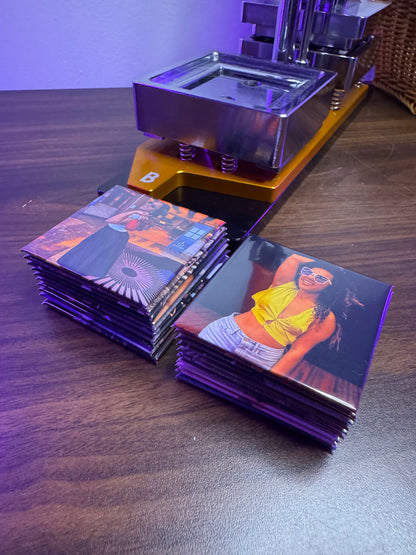 2.5"x2.5" Custom Square Photo Magnets